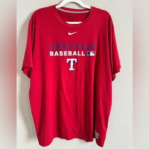 Nike Red Dri-FIT Texas Rangers Shirt